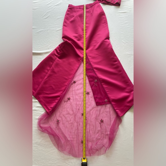 Barbiecore Vintage Cire by Landa fuchsia, two-piece prom/pageant dress. - Picture 10 of 10